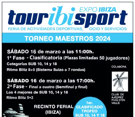 Torneo ajedrez Maestros Touribisport 2024